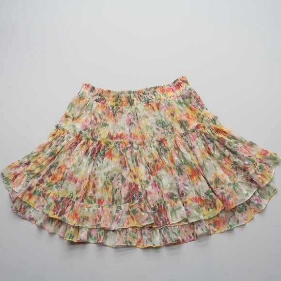 MISA Los Angeles Floral Tiered Mini Skirt Size Medium - Picture 1 of 10